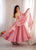 Crunchy Silk Anarkali Suit Set with Swarovski Work & Lace Border Dupatta