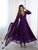 Luxury Fox Georgette Anarkali with Beads & Zari Embroidery