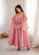 Crunchy Silk Anarkali Suit Set with Swarovski Work & Lace Border Dupatta