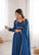 Premium Designer Fox Georgette Long Gown with Rich Flare & Lace Dupatta