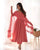 Lucknowi Fox Georgette Anarkali Suit Set with Heavy Sequence Work & Ruffle Dupatta – Ready to Wear