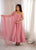Crunchy Silk Anarkali Suit Set with Swarovski Work & Lace Border Dupatta