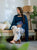 Designer Heavy Roman Cotton Farshi Salwar Suit with Embroidered Cambric Cotton Salwar & Mal Chanderi Dupatta