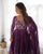Pure Soft Organza Silk Fully Flared Kali Cut Anarkali Suit Set with Dupatta & Pant