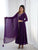 Luxury Fox Georgette Anarkali with Beads & Zari Embroidery