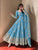 White Peacock Embroidered Trendy Anarkali Suit Set with Dupatta