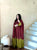 Designer Pure Roman Silk Kaftan with Bell Sleeves, Palazzo & Lace Border Dupatta – Party & Festive Wear