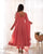 Lucknowi Fox Georgette Anarkali Suit Set with Heavy Sequence Work & Ruffle Dupatta – Ready to Wear