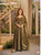 Women's Floral Brocade Jacquard Anarkali Suit Set with Pant & Dupatta
