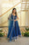 Royal Blue Fendy Silk Gown Set – Elegant Party Wear & Festive Collection