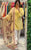 Designer Printed Cambric Cotton Palazzo Suit with Embroidery, Bell Sleeves & Lace Dupatta