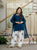 Designer Heavy Roman Cotton Farshi Salwar Suit with Embroidered Cambric Cotton Salwar & Mal Chanderi Dupatta