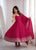 Premium Roman Silk Chanderi Anarkali Suit Set with Pant & Dupatta