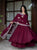 Designer Heavy Vichitra Silk Anarkali Suit with Sequins & Embroidery Work