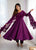 Lucknowi Fox Georgette Anarkali Suit Set with Heavy Sequence Work & Ruffle Dupatta – Ready to Wear