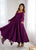 Lucknowi Fox Georgette Anarkali Suit Set with Heavy Sequence Work & Ruffle Dupatta – Ready to Wear