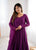 Lucknowi Fox Georgette Anarkali Suit Set with Heavy Sequence Work & Ruffle Dupatta – Ready to Wear