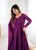 Lucknowi Fox Georgette Anarkali Suit Set with Heavy Sequence Work & Ruffle Dupatta – Ready to Wear