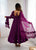 Lucknowi Fox Georgette Anarkali Suit Set with Heavy Sequence Work & Ruffle Dupatta – Ready to Wear