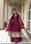 Heavy Natural Crepe Silk Embroidered Anarkali Suit Set with Palazzo & Dupatta