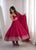 Premium Roman Silk Chanderi Anarkali Suit Set with Pant & Dupatta