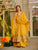 Elegant Crunchy Silk Anarkali Suit Set with Palazzo & Embroidered Dupatta for Women