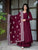 Designer Heavy Vichitra Silk Anarkali Suit with Sequins & Embroidery Work