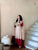 Designer Pure Roman Silk Kaftan with Bell Sleeves, Palazzo & Lace Border Dupatta – Party & Festive Wear