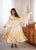 Women's Heavy Organza Silk Floral Print Anarkali Gown Set with Dupatt