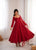 Designer Lace Work Anarkali Gown with Net Dupatta