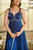 Royal Blue Fendy Silk Gown Set – Elegant Party Wear & Festive Collection