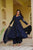 Heavy Embroidered Roman Silk Anarkali Suit with Palazzo and Dupatta