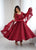 Lucknowi Fox Georgette Anarkali Suit Set with Heavy Sequence Work & Ruffle Dupatta – Ready to Wear