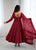 Lucknowi Fox Georgette Anarkali Suit Set with Heavy Sequence Work & Ruffle Dupatta – Ready to Wear