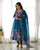 Pure Soft Organza Silk Fully Flared Kali Cut Anarkali Suit Set with Dupatta & Pant