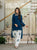 Designer Heavy Roman Cotton Farshi Salwar Suit with Embroidered Cambric Cotton Salwar & Mal Chanderi Dupatta