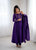 Women’s Royal Purple Anarkali Suit – Stylish Party Wear Long Gown with Dupatta