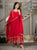 Heavy Rangoli Crush Embroidered Anarkali Suit Set with Pant & Dupatta