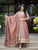 Designer Heavy Vichitra Anarkali Suit with Embroidery & Fancy Lace