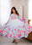 Heavy Organza Silk Floral Print Anarkali Suit with Dupatta & Pant