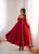 Designer Lace Work Anarkali Gown with Net Dupatta