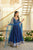 Royal Blue Fendy Silk Gown Set – Elegant Party Wear & Festive Collection