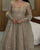 Heavy Fendi Crush Anarkali Gown with Sequin Embroidery, Palazzo & Dupatta
