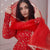 Royal Bloom Red Embroidered Georgette Anarkali Suit Set