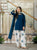 Designer Heavy Roman Cotton Farshi Salwar Suit with Embroidered Cambric Cotton Salwar & Mal Chanderi Dupatta