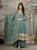 Premium Heavy Rangoli Crush Designer Anarkali Suit Set with Embroidery