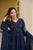 Heavy Embroidered Roman Silk Anarkali Suit with Palazzo and Dupatta