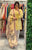 Designer Printed Cambric Cotton Palazzo Suit with Embroidery, Bell Sleeves & Lace Dupatta