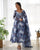 Women’s Pure Soft Organza Silk Marble Print Anarkali Suit Set with Gota Patti Dupatta