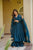 Women's Heavy Vichitra Silk Embroidered Anarkali Suit Set with Palazzo & Dupatta